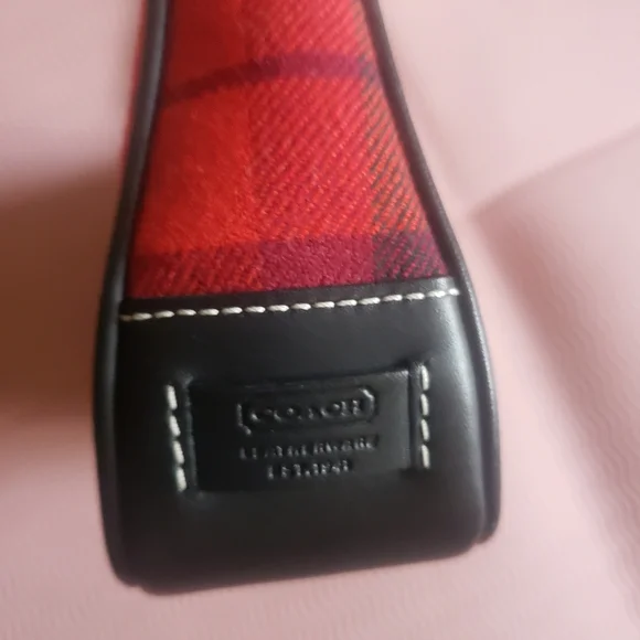 Coach Y2K Vintage Tartan Plaid Wool Mini Bag  Demi Shoulder Purse Holiday Grunge - Picture 5 of 14